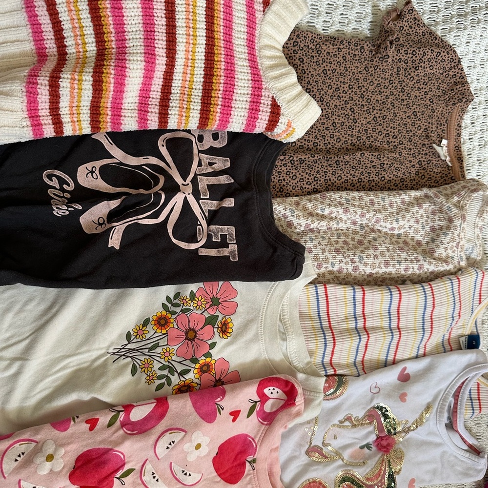Girls' Assorted Colorful Tops Set - Picture 3 of 3